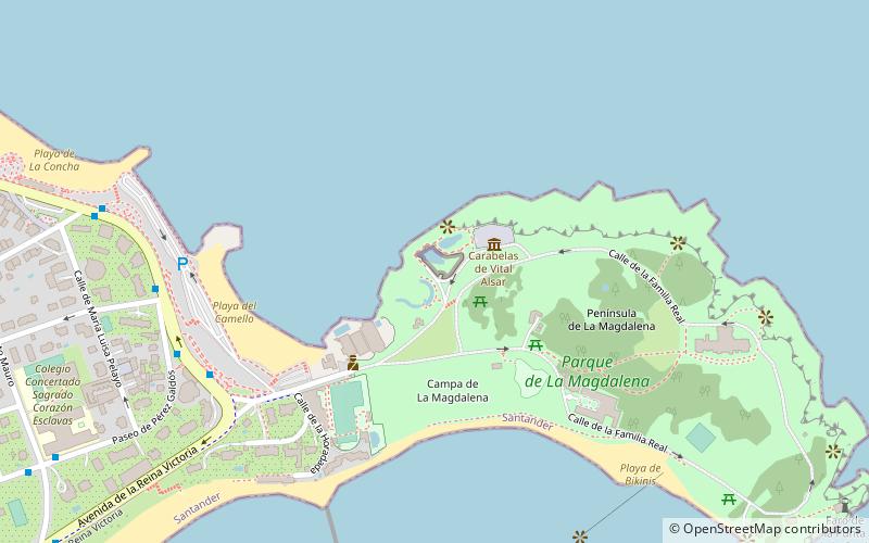 Playa de La Magdalena location map