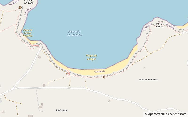 Playa de Langre location map