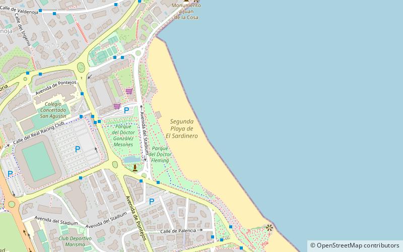 segunda playa del sardinero santander location map