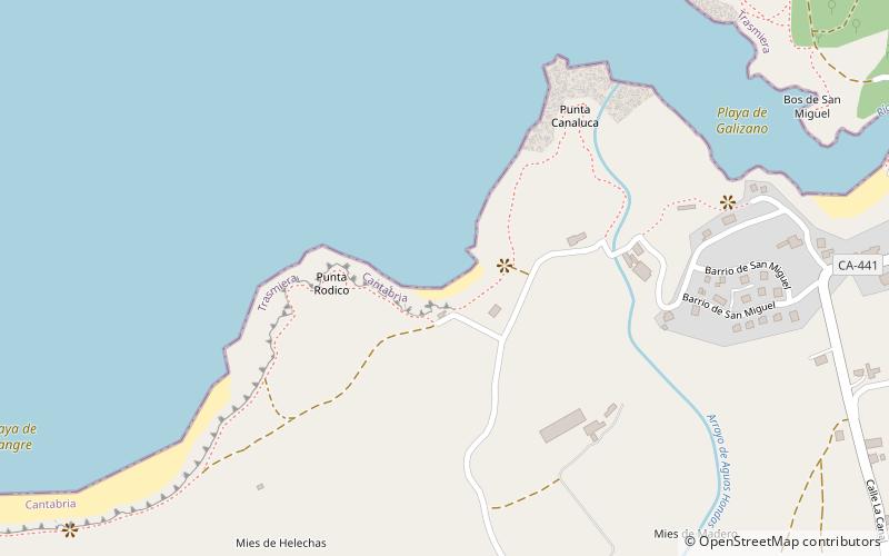 Playa de Arnillas location map