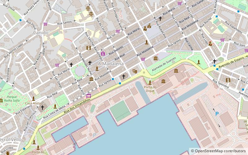 Ferrol Cathedral location map