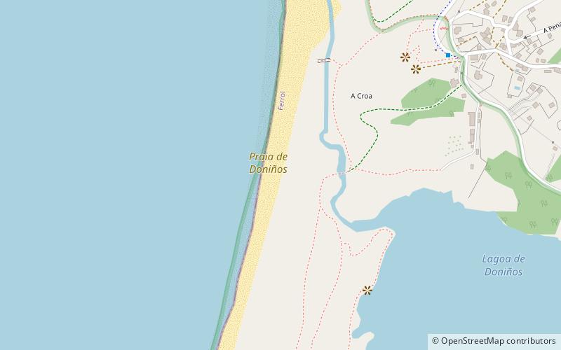Praia de Doniños location map