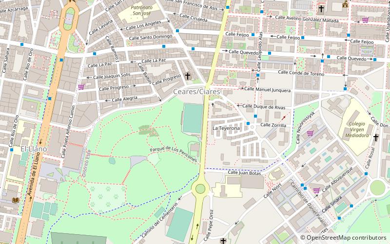 Campo de La Cruz location map