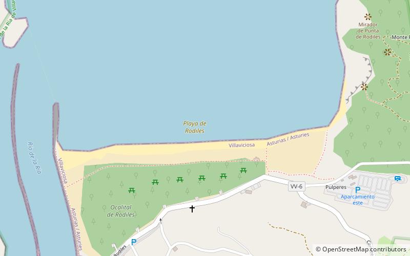 Playa de Rodiles location map