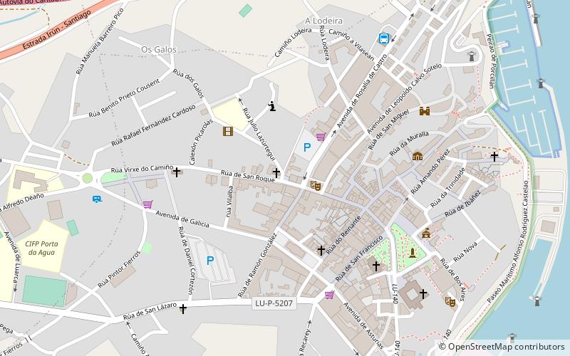 praza de san roque ribadeo location map
