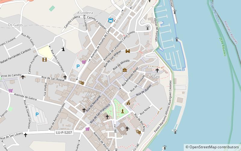 soportais ribadeo location map