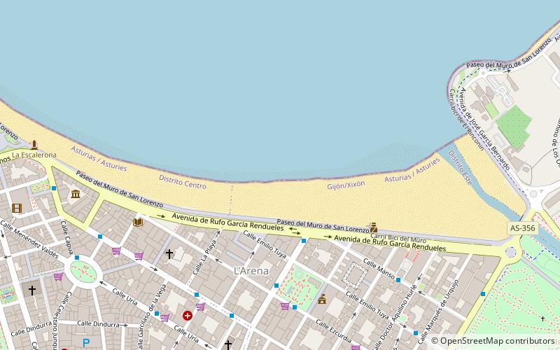 Playa de San Lorenzo location map