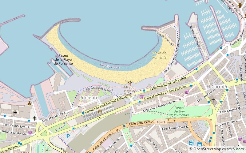 Playa de Poniente location map