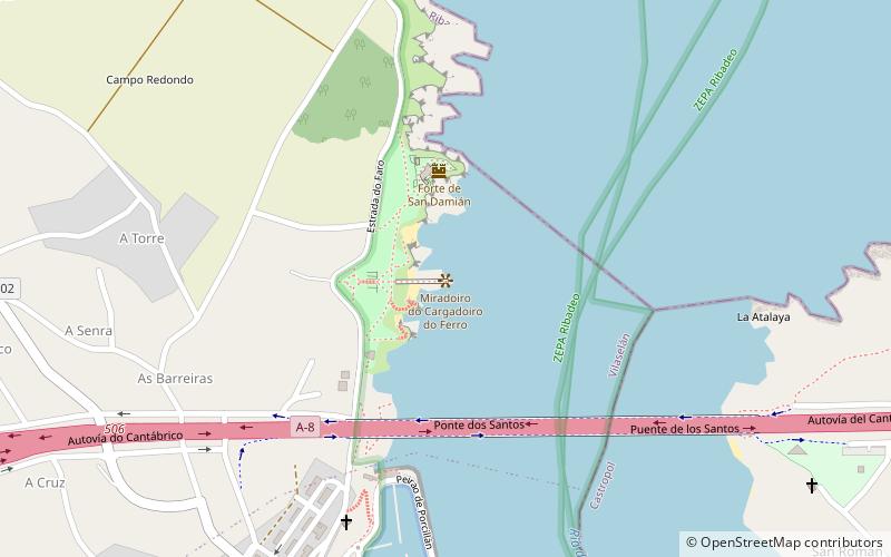 cargadeiro ribadeo location map