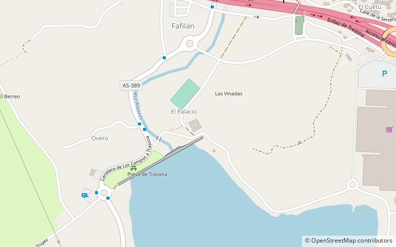 Trasona Reservoir location map