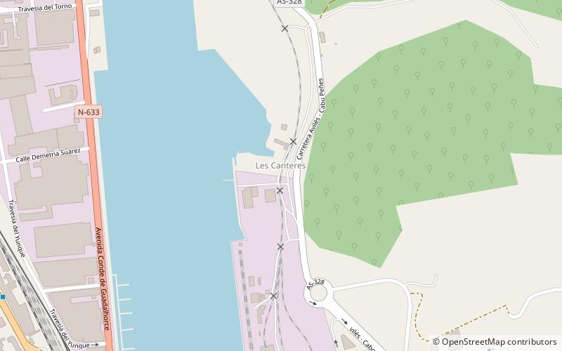 port of aviles location map