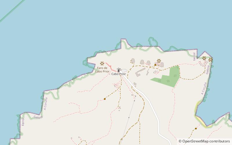 Cabo Prior Lighthouse location map