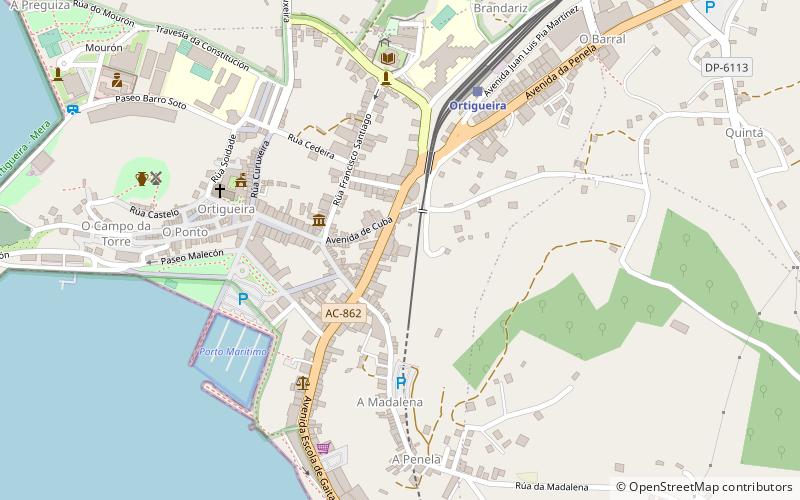 Ortigueira location map