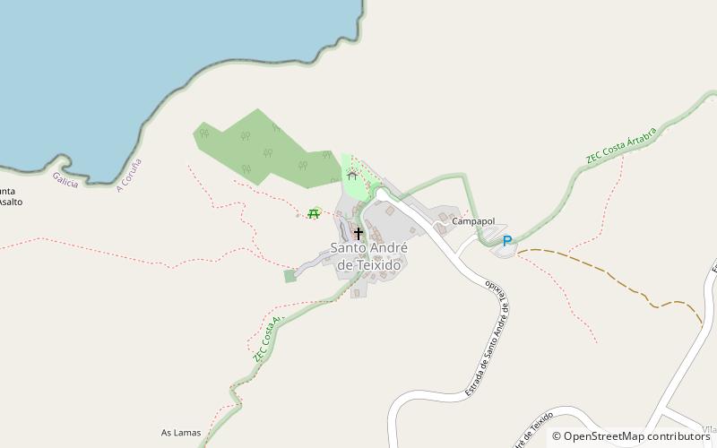 San Andrés de Teixido location map