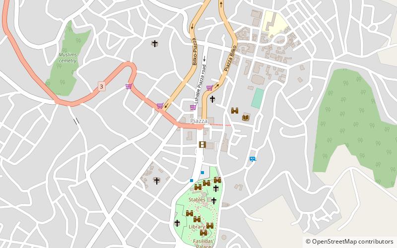 atse tewodros square gondar location map