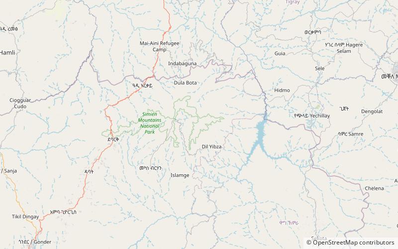 Ras Dashan location map