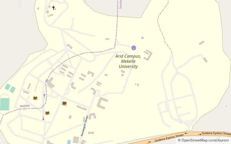 Mekelle University location map