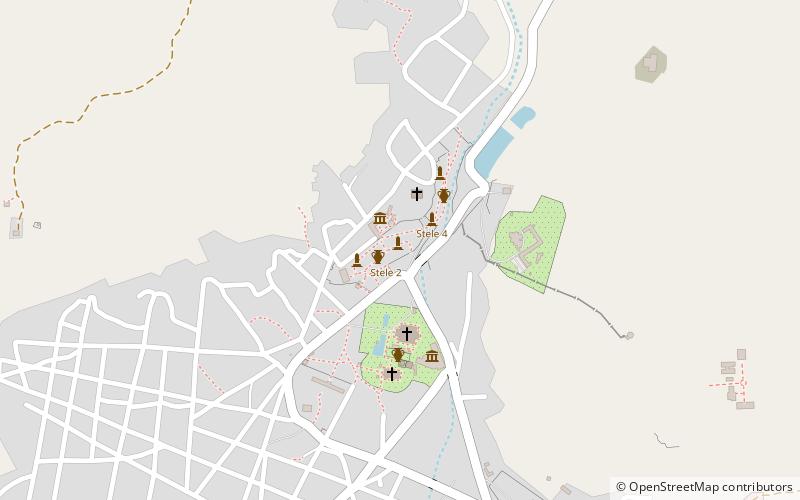 King Ezana's Stela location map