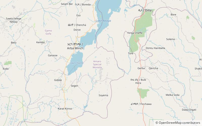 amaro special woreda nechisar national park location map