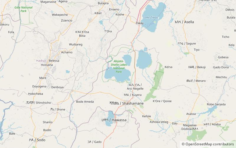 Lake Shala location map