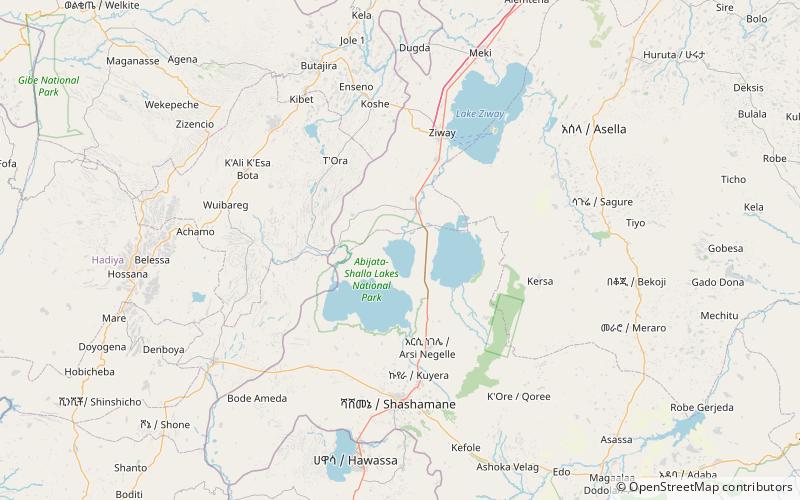 Lac Abijatta location map