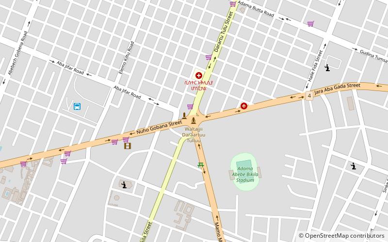 Derartu Tulu Square location map
