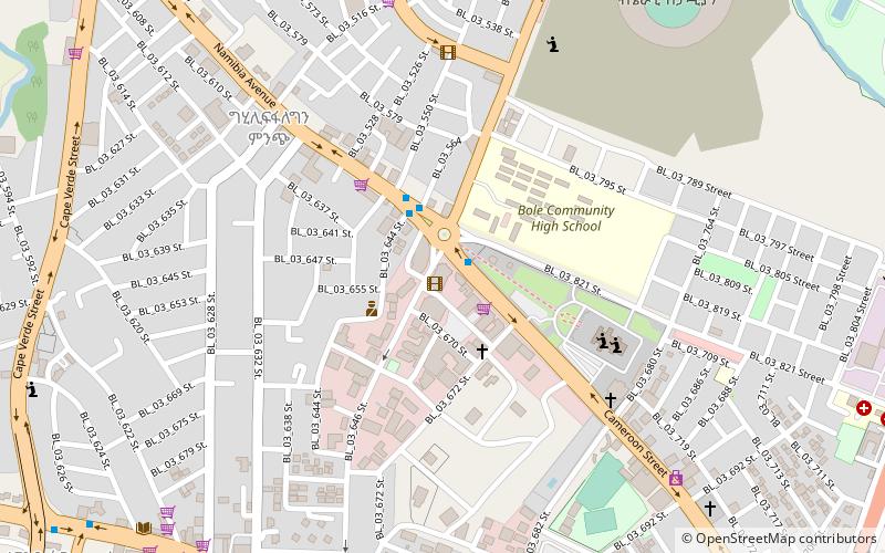 edna mall addis abeba location map