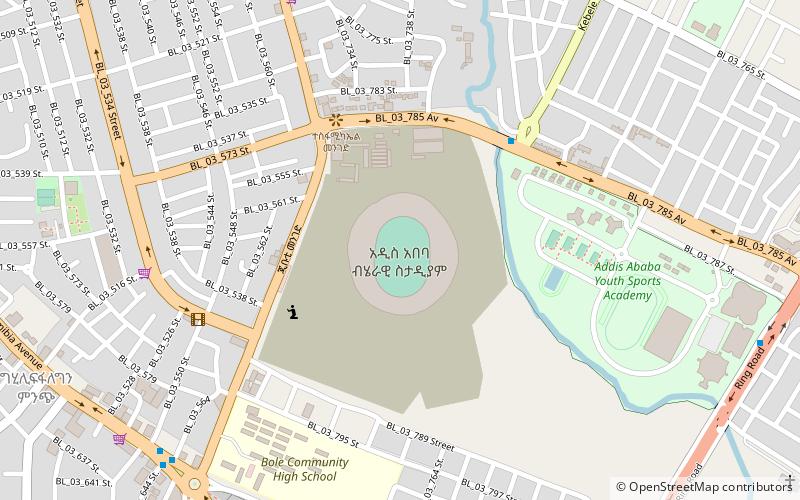 Addis Ababa National Stadium location map