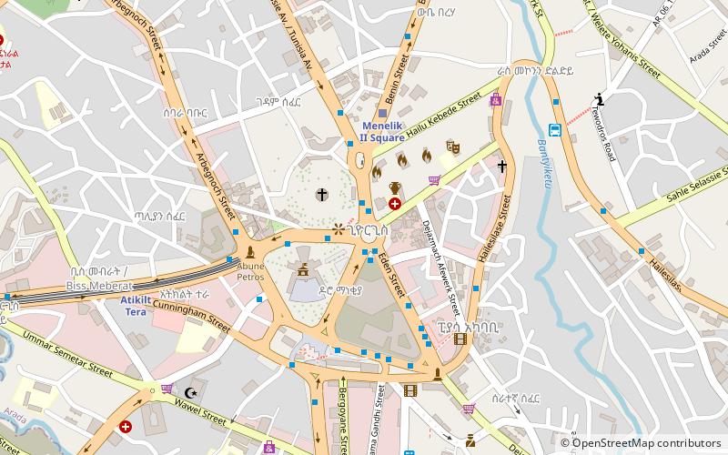 arada addis ababa location map