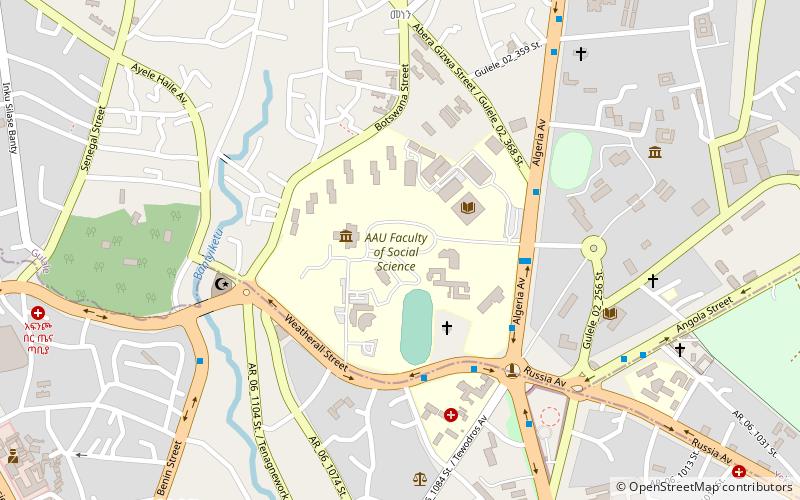Addis Ababa University location map