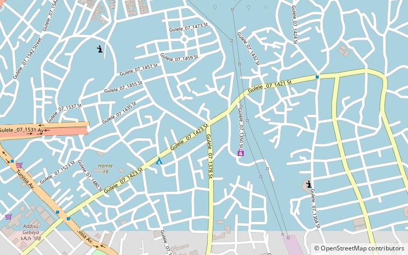 gullele addis abeba location map