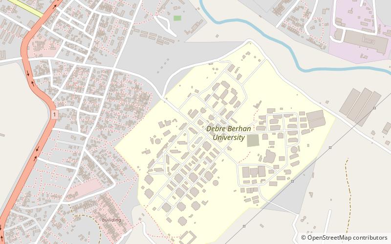 debre berhan university debre byrhan location map