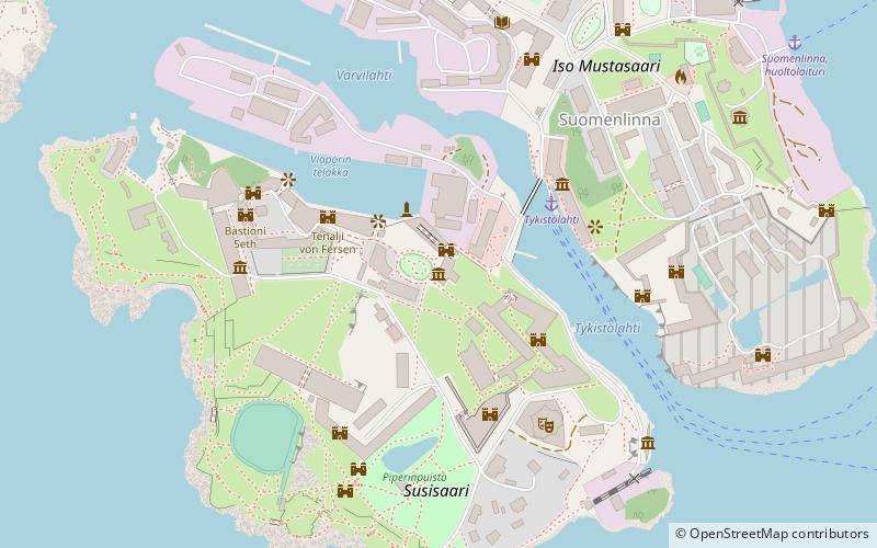 kruununlinna ehrensvard itainen siipirakennus helsinki location map