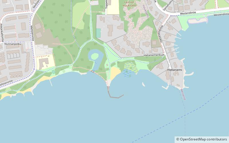 toppelundin uimaranta espoo location map