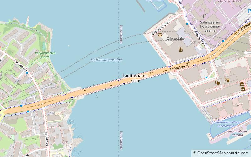 lauttasaaren silta helsinki location map