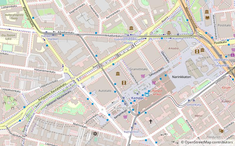 Helsinki Art Museum location map