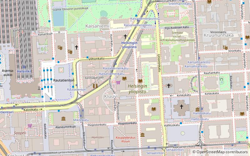 Helsinki University Library location map