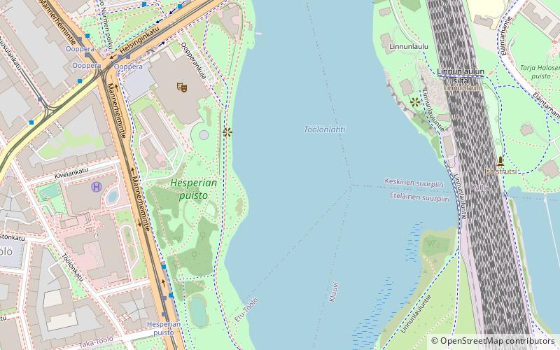 Hesperian puisto location map