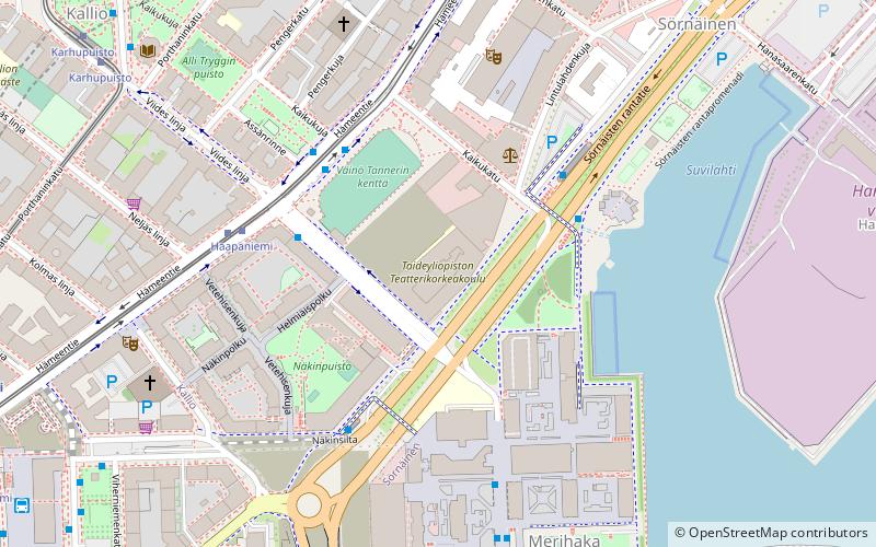 Helsinki Theatre Academy location map