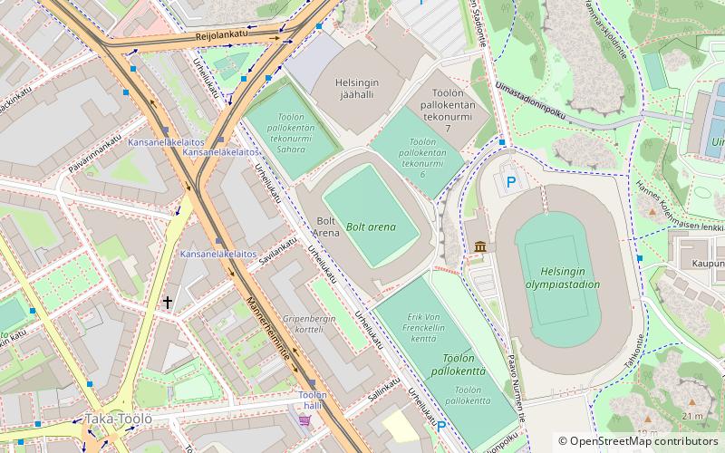 Bolt Arena location map