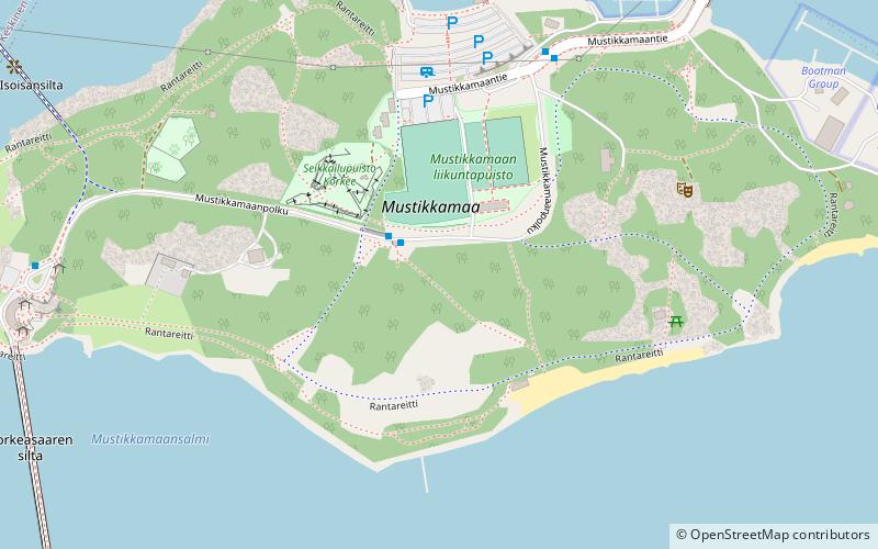 Mustikkamaa location map