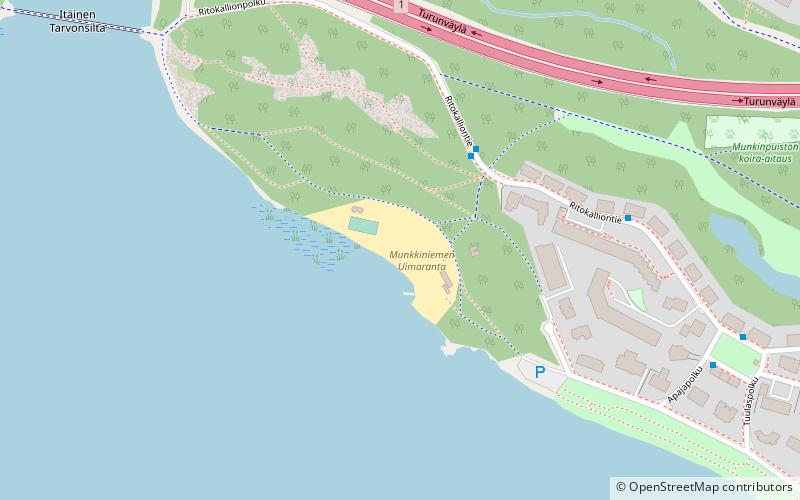 munkkiniemen uimaranta helsinki location map