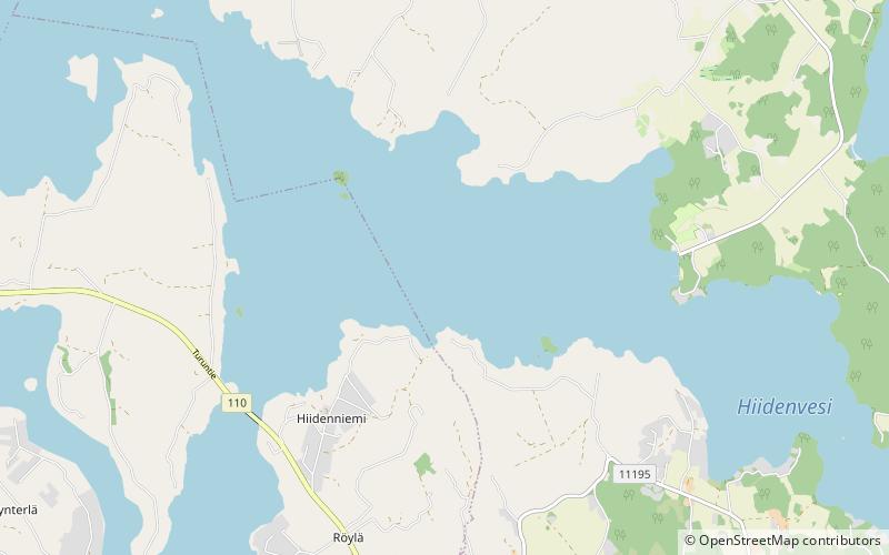 Hiidenvesi location map
