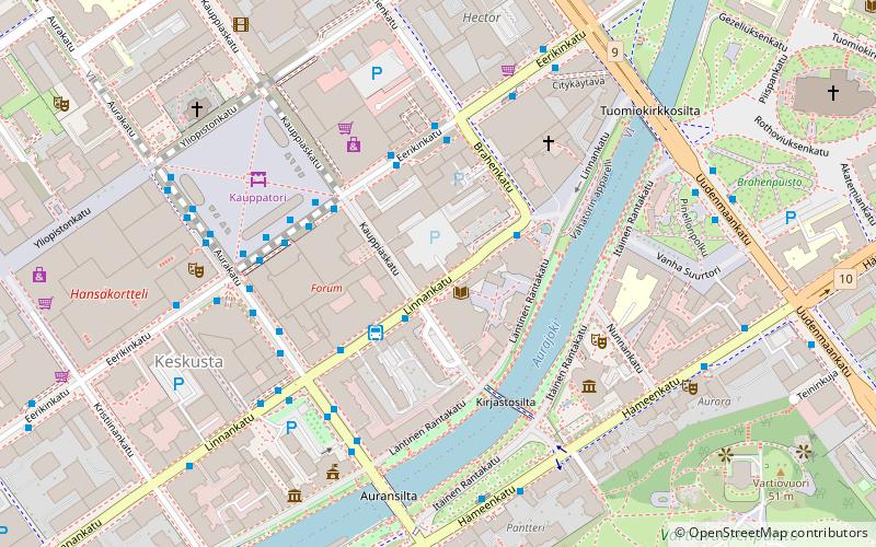 Turku City Library location map