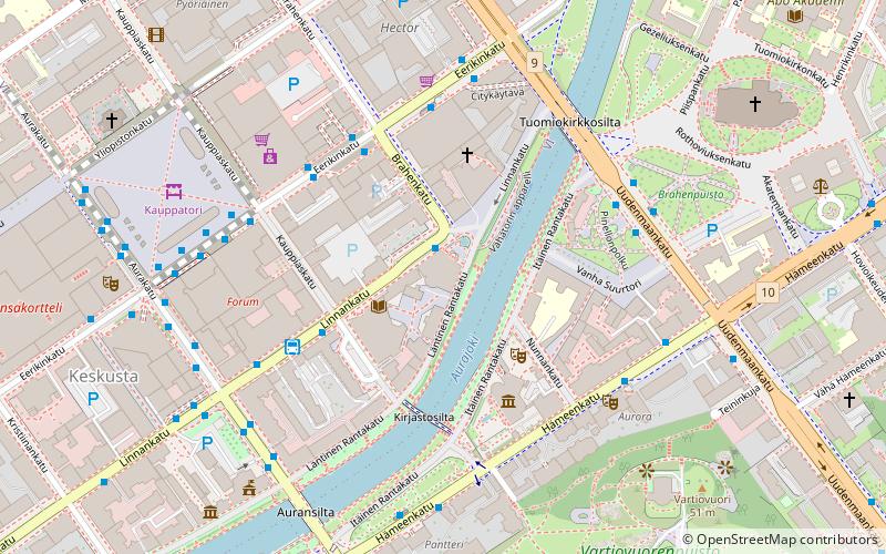 Turku Main Library location map