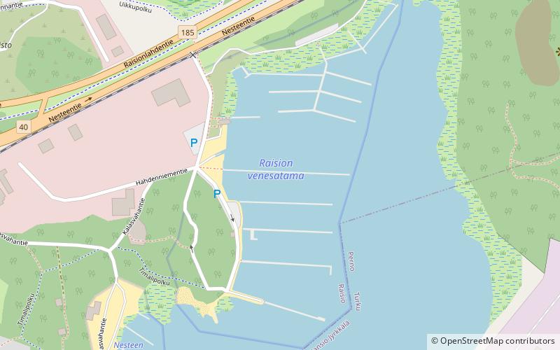 Raision venesatama location map