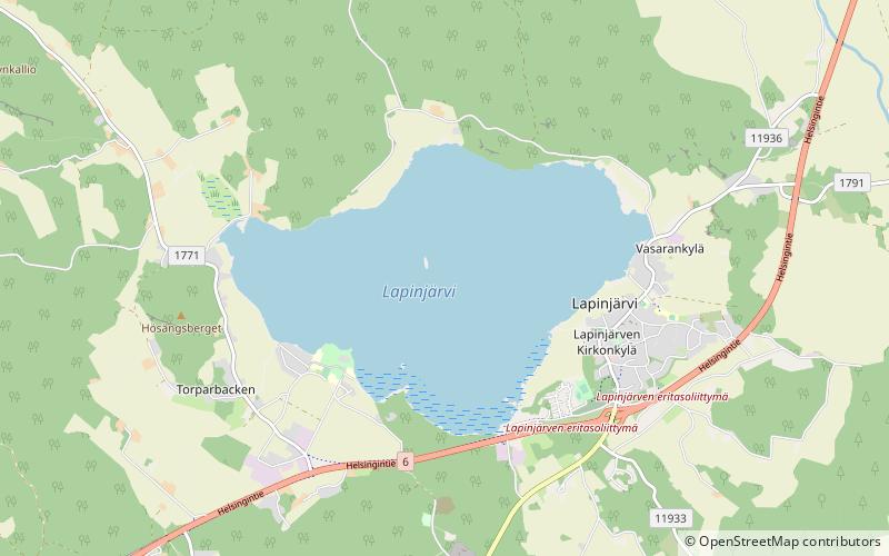 Lapinjärvi Lake location map