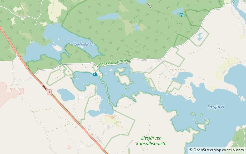 Liesjärvi National Park location map