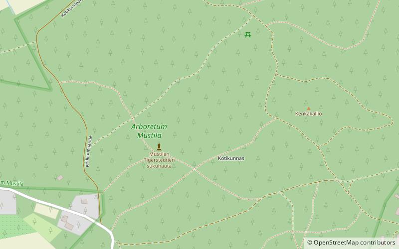 Arboretum Mustila location map