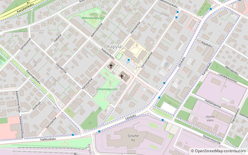 Käpylän kirkko location map